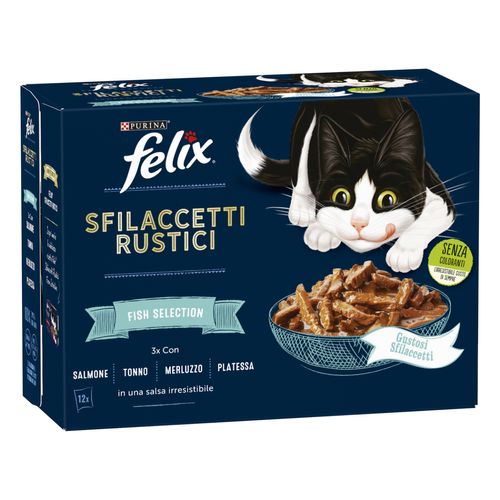 Felix Sfilaccetti Rustici Cat Busta Multipack 12x80G