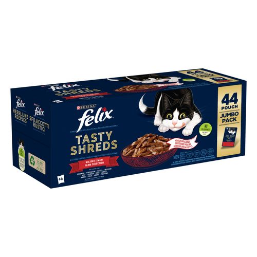 Felix Tasty Shreds Cat Busta Multipack 44x80G