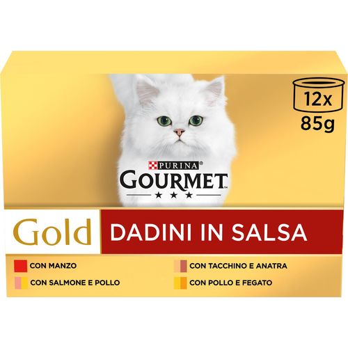 Gourmet Gold Dadini in Salsa Cat Lattina Multipack 12x85G