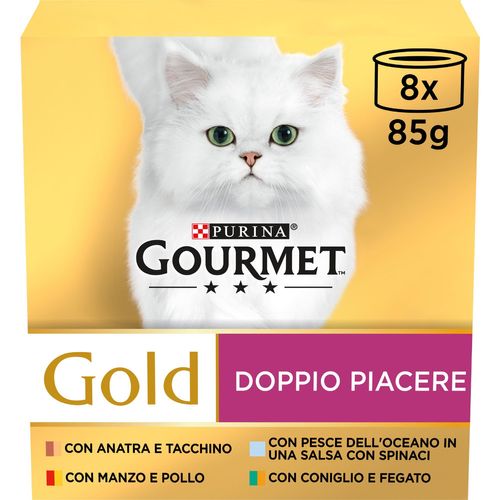 Gourmet Gold Doppio Piacere Cat Lattina Multipack 8x85G
