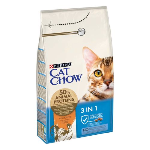 Purina Cat Chow Adult 3in1 Tacchino