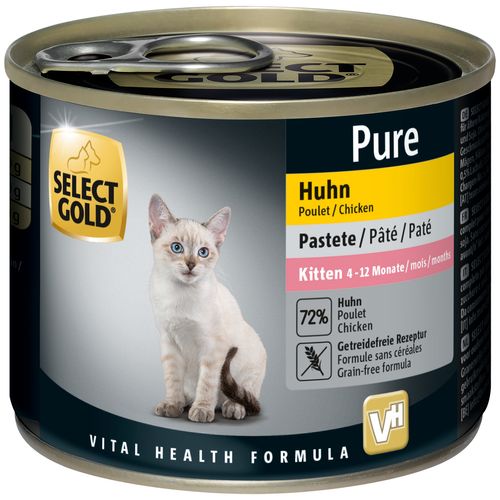 Select Gold Pure Kitten Lattina Multipack 6x200G