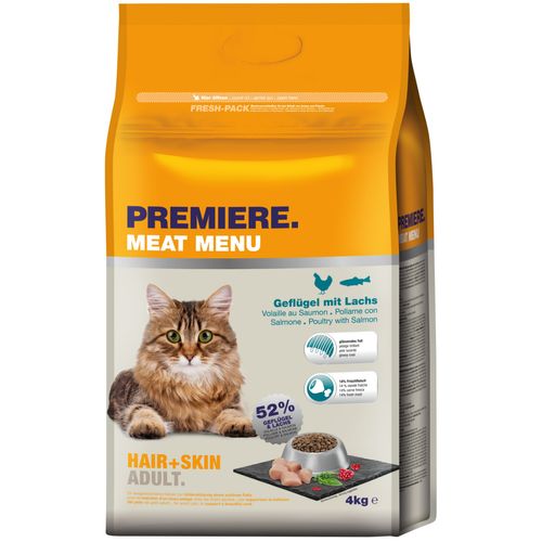 Premiere Meat Menu Hair & Skin per Gatto Adult con Pollame e Salmone