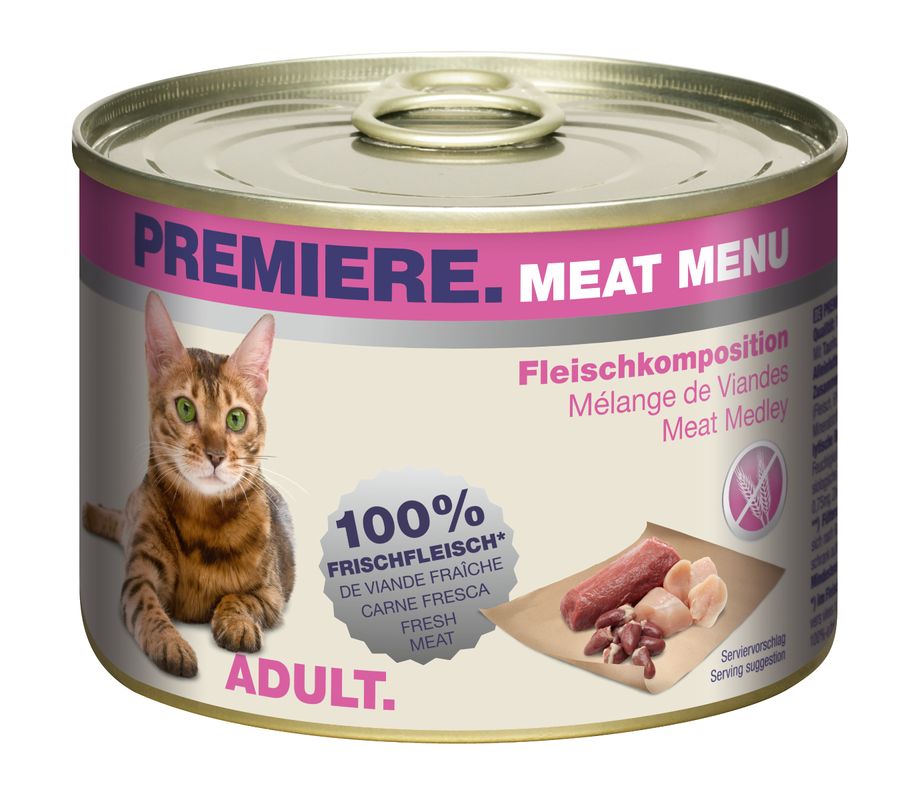 Premiere Meat Menu Per Gatto Adult Lattina 200g Mix Di Carne