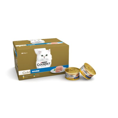 Gourmet Gold Mousse Cat Lattina Multipack 48x85G