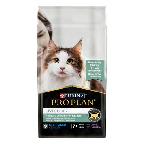 Proplan Live Clear Senior 7+ Sterilised Tacchino