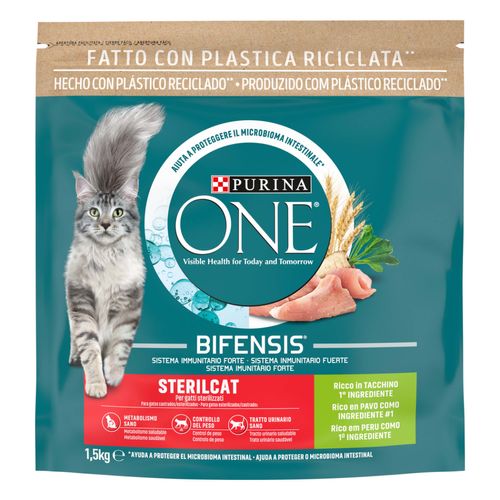 Purina One Bifensis Sterilcat Crocchette Gatti Tacchino e Frumento