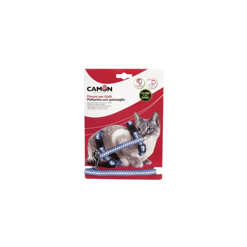 camon-parure-gatto-glow-in-the-dark-blu