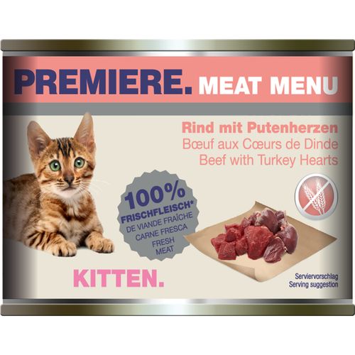 Premiere Meat Menu Kitten Lattina Multipack 6x200G