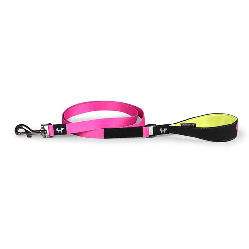 Guinzaglio Complete Me in Nylon Fucsia e Giallo