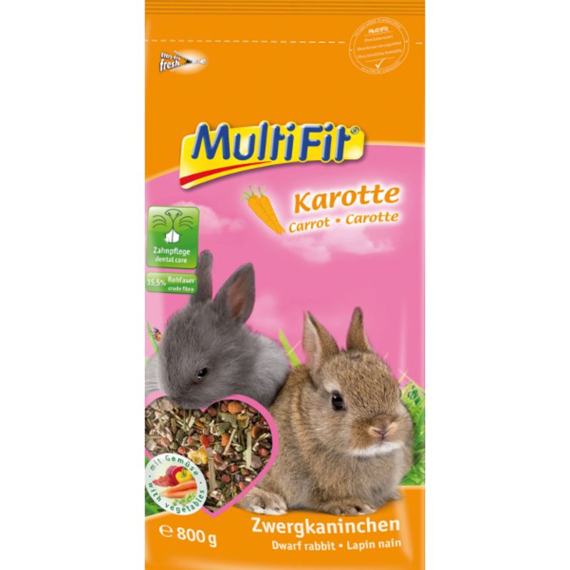 MultiFit-Coniglio-Nano-Carote-800gr