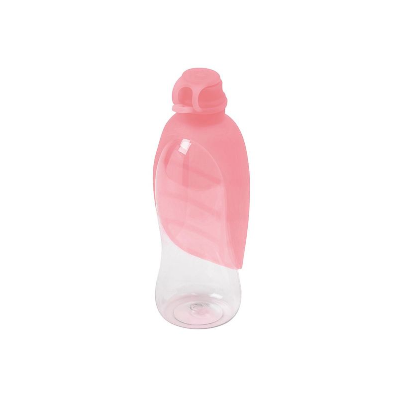 united-pets-dispenser-acqua-leaf-da-viaggio-in-silicone-rosa-chiaro2