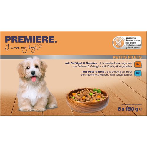 Premiere Petit Filets Dog Vaschetta Multipack 6x150G