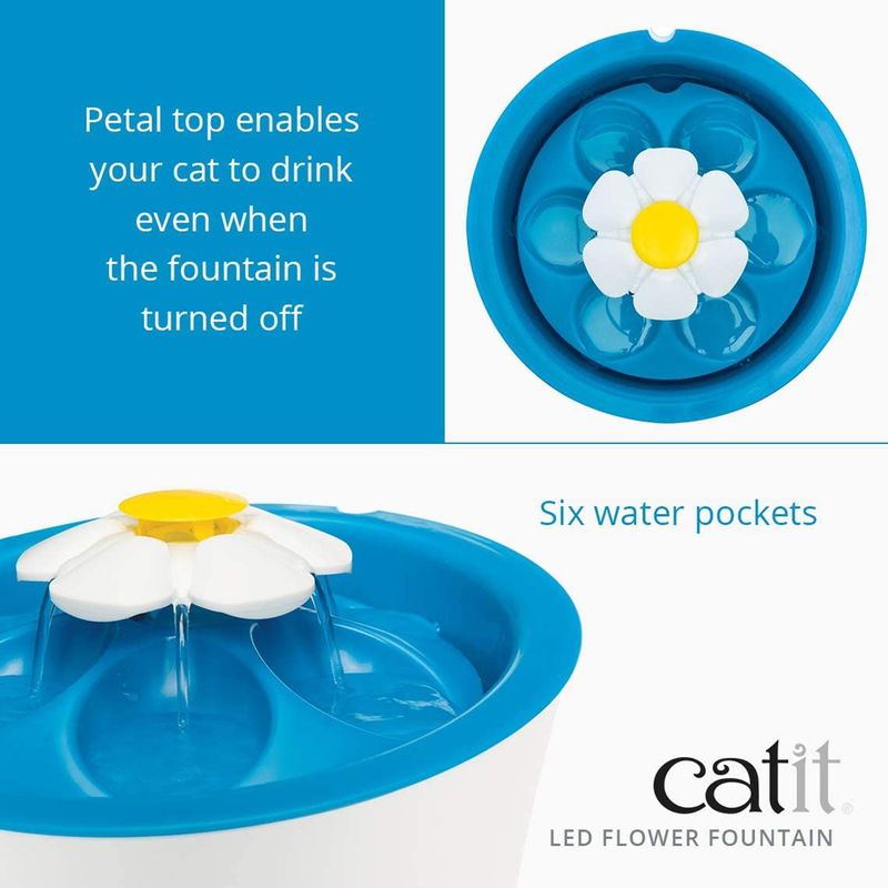 catit-fontana-flower-led-blu-dettagli