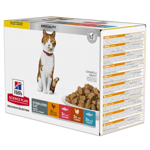 Hill's Science Plan Sterilised Cat Busta Multipack 12x85G