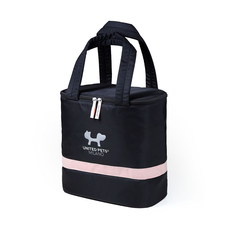 united-pets-borsa-travel-bag-small-eco-nera-rosa