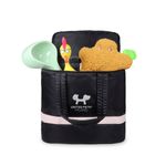 united-pets-borsa-travel-bag-small-eco-nera-rosa2