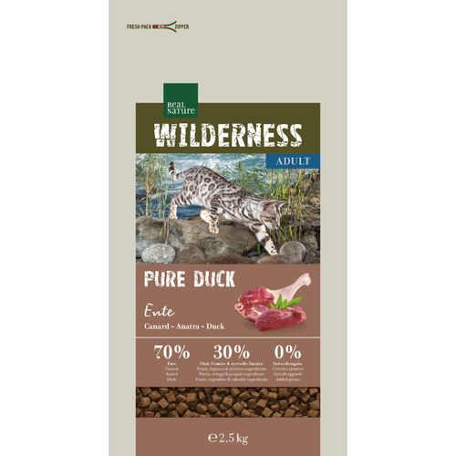 Real Nature Wilderness per Gatti Adulti Pure Anatra