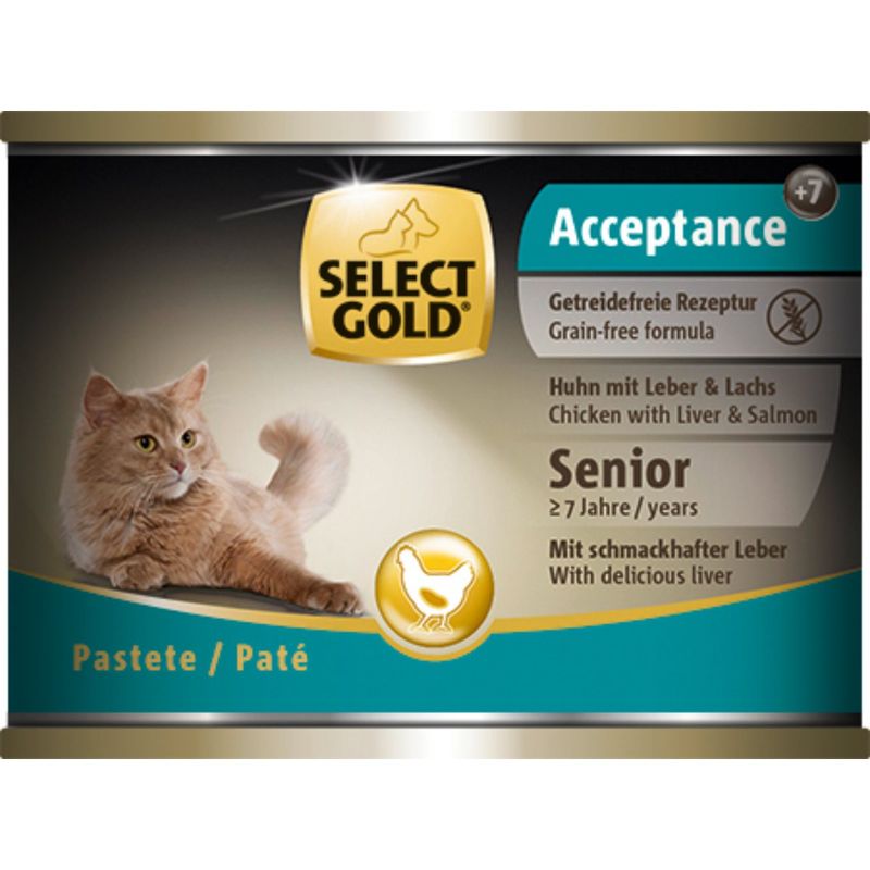 select-gold-acceptance-pate-per-gatto-senior-200g-pollo