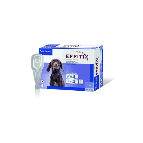 Virbac Effitix Antiparassitario Spot on per Cani 4 Pipette