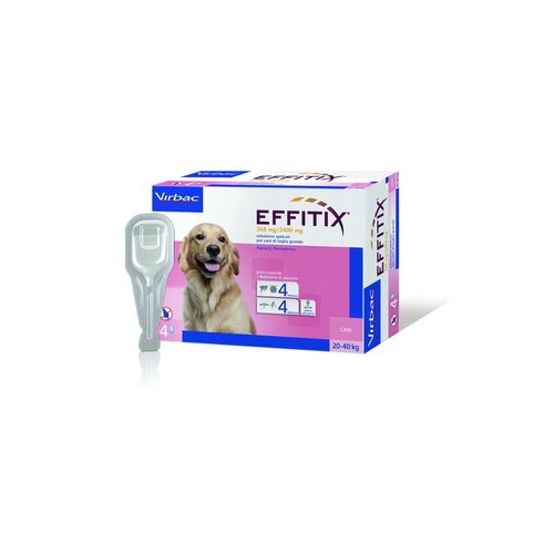 Virbac Effitix Antiparassitario Spot on per Cani 4 Pipette