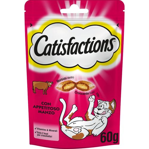 Catisfactions Snack per Gatto con Manzo