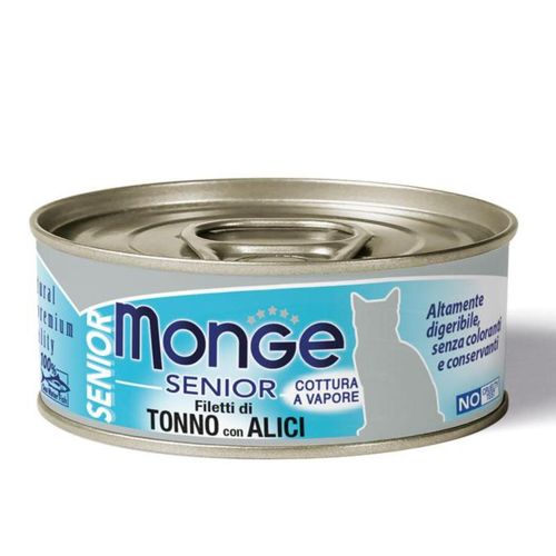 Monge Senior Cat Lattina Multipack 24x80G