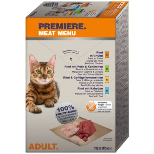 Premiere Meat Menu Cat Busta Multipack 12x85G