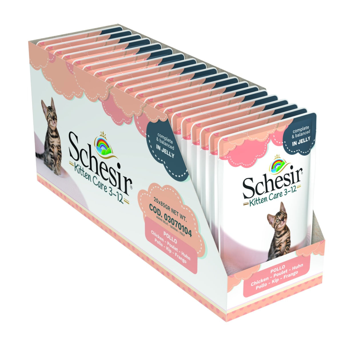 Schesir Kitten Care Busta Multipack 20x85G