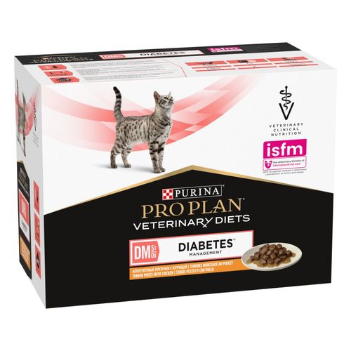 Purina Pro Plan Veterinary Diets Dm Diabetes Management Gatto Multipack al Pollo