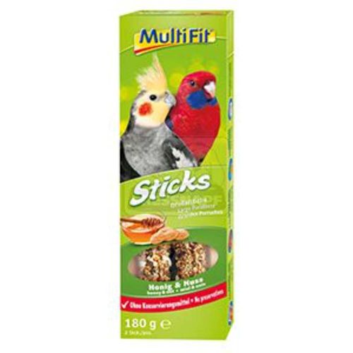 MultiFit Sticks per Parrocchetti Grandi 180G