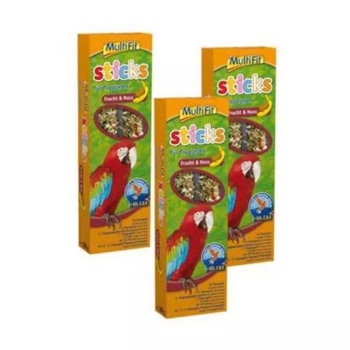 MultiFit Sticks per Pappagalli alla Frutta e Noci