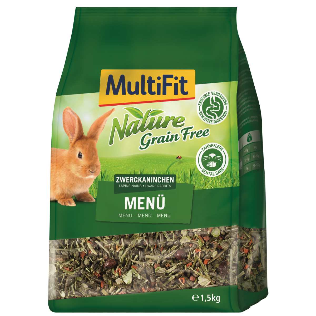 MultiFit Mangime per Conigli Nani Senza Grano