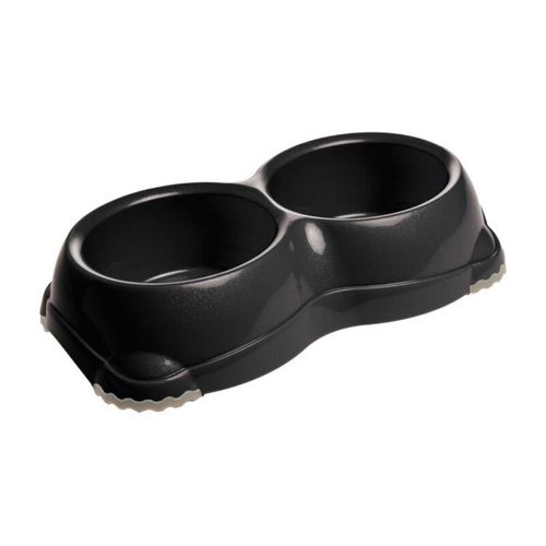 Fit and Fun Ciotola Doppia in Plastica Nera