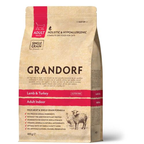 Grandorf Cat Adult Indoor Agnello e Tacchino