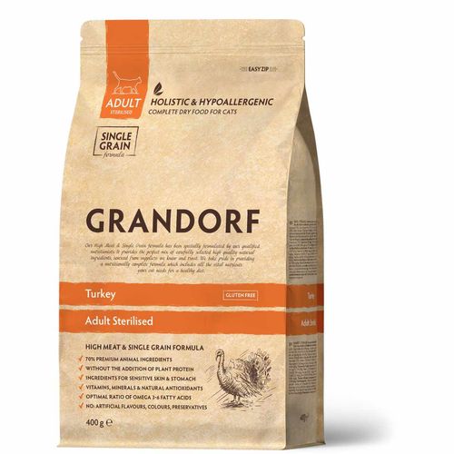 Grandorf Cat Adult Sterilized Tacchino