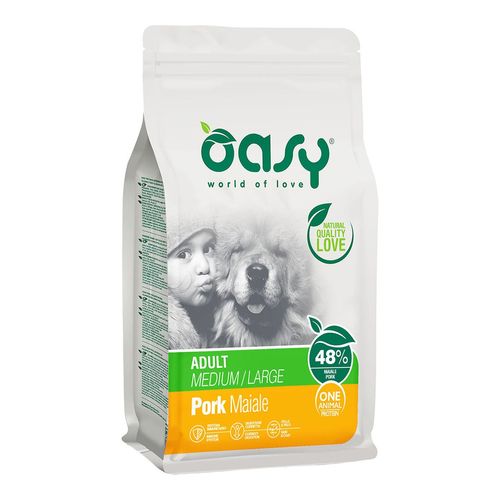Oasy Dry Dog One Adult Medium Large Maiale