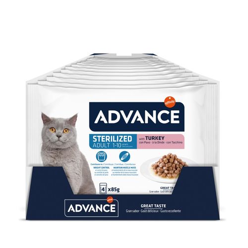 Advance Cat Sterilized  Busta Multipack 4x85G