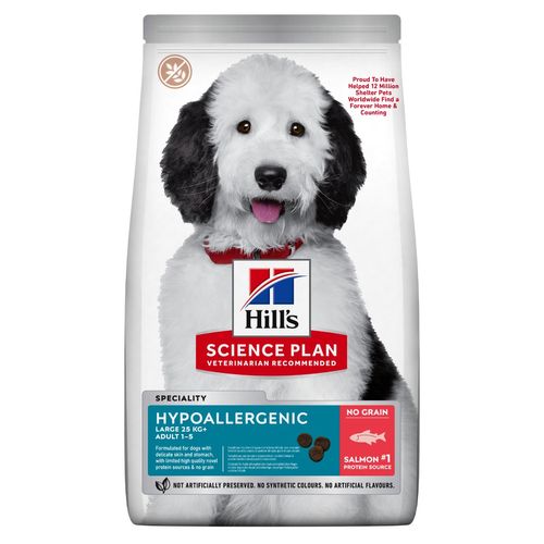 Hill's Science Plan Hypoallergenic Adult Large Breed alimento secco per cani al Salmone