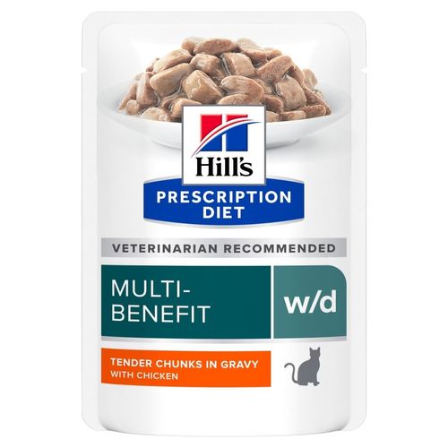 Hill's Prescription Diet w/d Multi Benefit Alimento per Gatti con Pollo