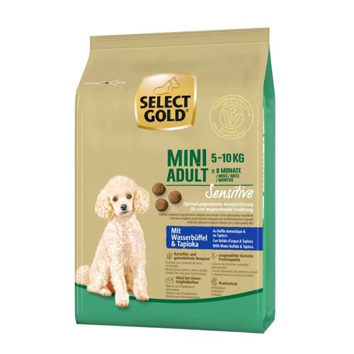 Select Gold Sensitive Mini Adult con Bufalo e Tapioca