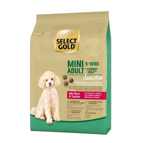 Select Gold Sensitive Mini Adult con Cavallo e Tapioca
