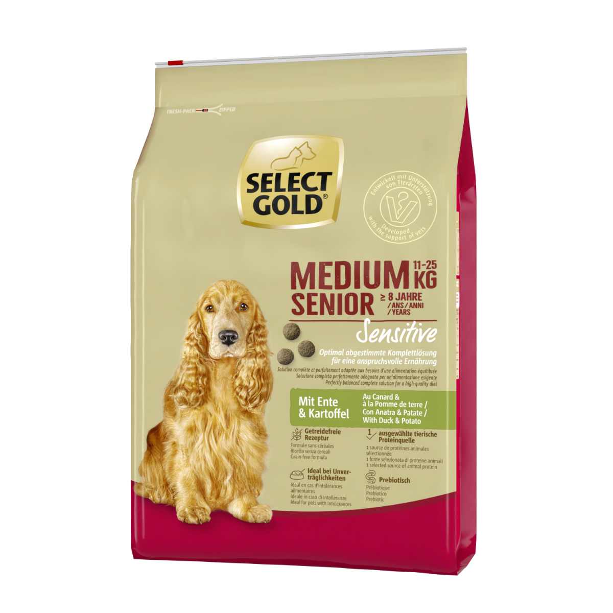 Select gold sensitive dog hot sale food