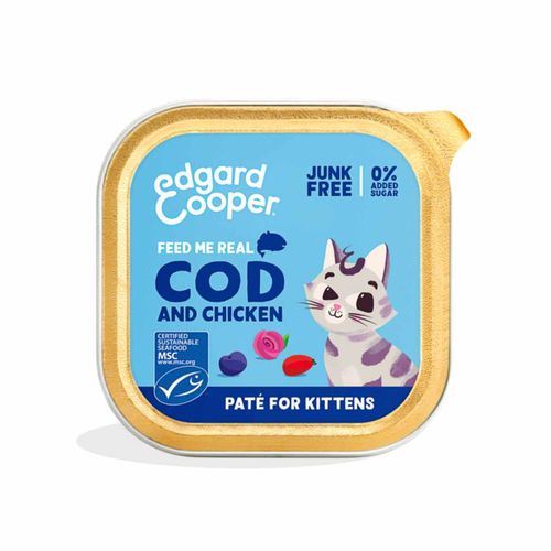 Edgard & Cooper Kitten Vaschetta Multipack 16x85G