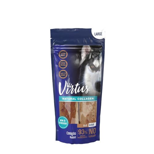 Virtus Snack Dog Collagene Roll Coniglio Large 85G