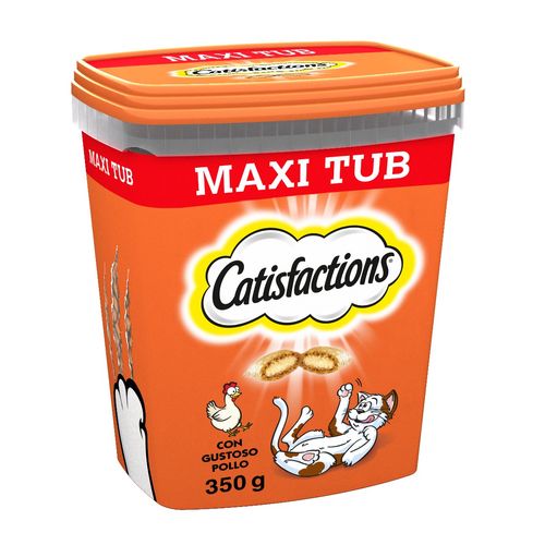 Catisfactions Snack Gatto Mega Tub al Pollo 350G