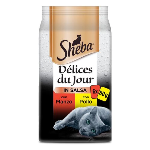 Sheba Délices Du Jour in Salsa Cat Busta Multipack 6x50G