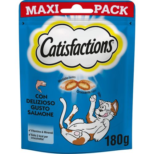 Catisfactions Snack Gatto con Salmone 180G