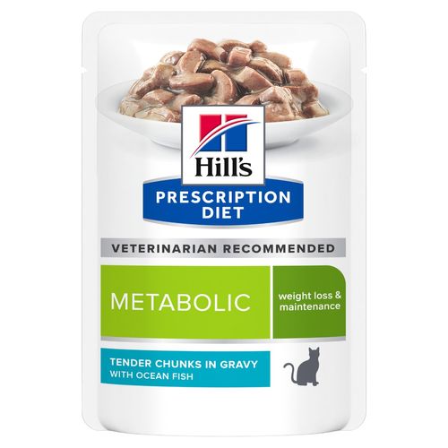 Hill's Prescription Diet Metabolic Alimento per Gatti con Pesce Oceanico