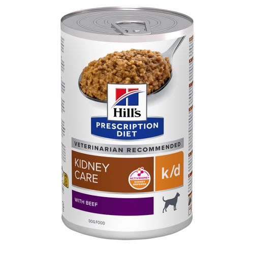 Hill's Prescription Diet k/d patè per cani per la salute renale con manzo